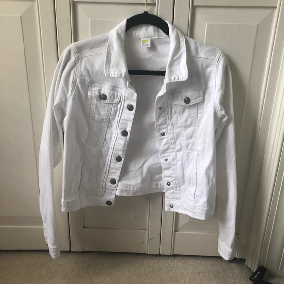 kids white jean jacket